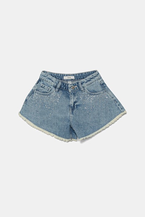 Guess pantaloni scurți din bumbac pentru copii cu imprimeu, J5GD42 D45E0
