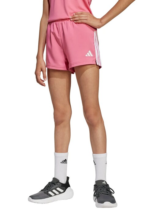Дитячі шорти adidas колір рожевий з принтом регульована талія JJ5039