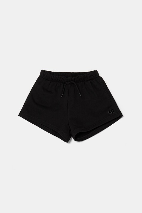 Diesel pantaloni scurti din bumbac PAGL SHORTS culoarea negru, cu imprimeu, talie reglabila, J02204