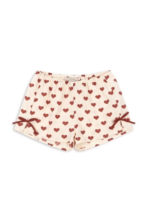 Шорти Konges Sløjd AVA SLIT SHORTS GOTS колір рожевий  KS103074