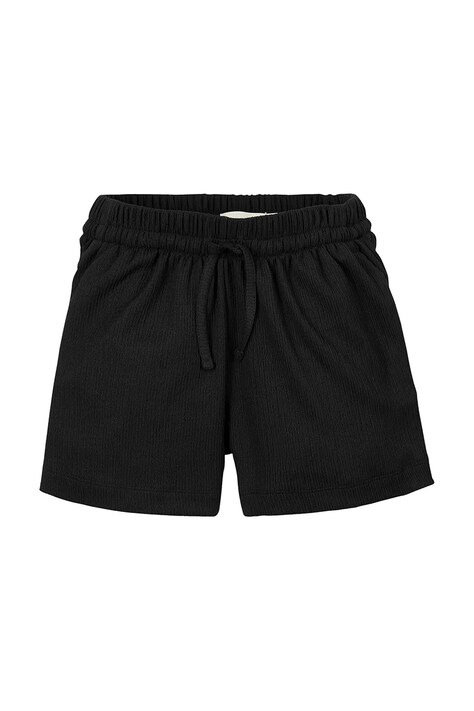 Dětské kraťasy Calvin Klein Jeans černá barva, hladké, IG0IG02881
