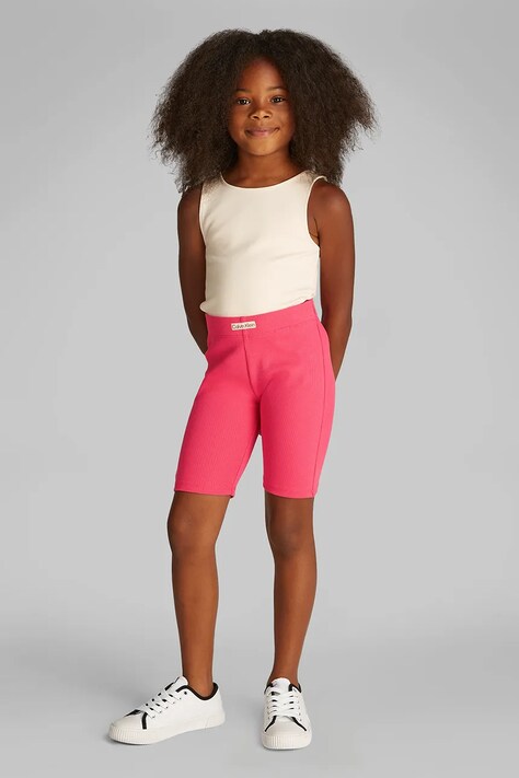 Calvin Klein Jeans pantaloni scurti copii culoarea roz, neted, IG0IG02885