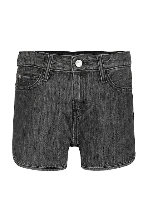 Детские джинсовые шорты Calvin Klein Jeans цвет чёрный однотонные IG0IG02891