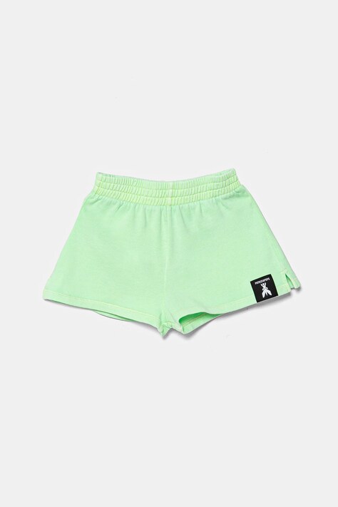 Patrizia Pepe pantaloni scurți din bumbac pentru copii G604 culoarea verde, cu imprimeu, 7P0346