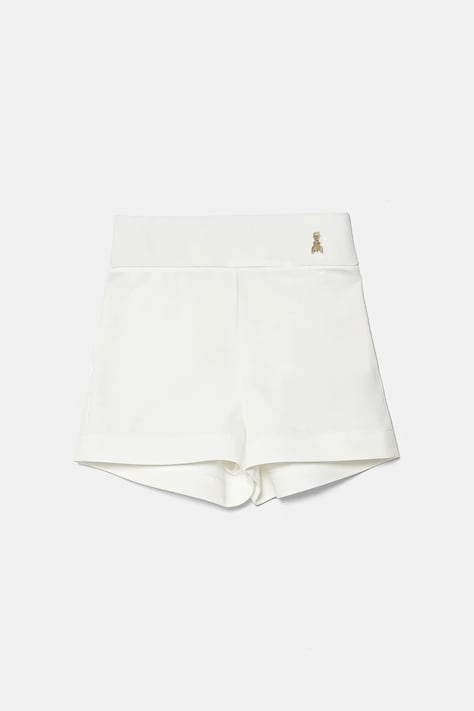 Dětské kraťasy Patrizia Pepe W146 bílá barva, hladké, 7P0383