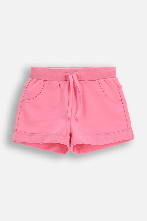 Шорти Coccodrillo колір рожевий однотонна регульована талія EVERYDAY GIRL