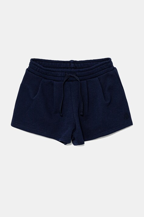 United Colors of Benetton pantaloni scurți din bumbac pentru copii culoarea bleumarin, uni, talie reglabila, 3J70G901R