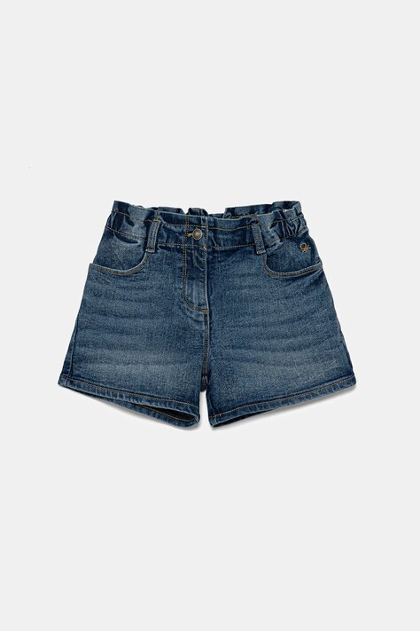 United Colors of Benetton pantaloni scurti din denim pentru copii uni, talie reglabila, 4PORG902H