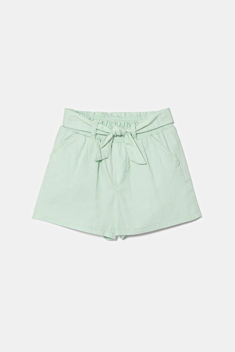 United Colors of Benetton pantaloni scurți din bumbac pentru copii culoarea verde, uni, 47RGG9030