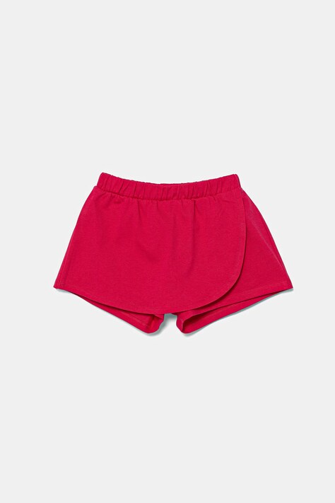 United Colors of Benetton fustă-pantalon din bumbac pentru copii culoarea roz, neted, 3BL0G901W