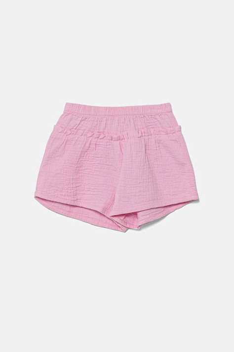 Детские хлопковые шорты United Colors of Benetton цвет розовый однотонные 4PZQA9010