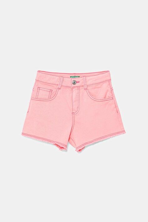 Dětské kraťasy United Colors of Benetton růžová barva, 4O69C9040
