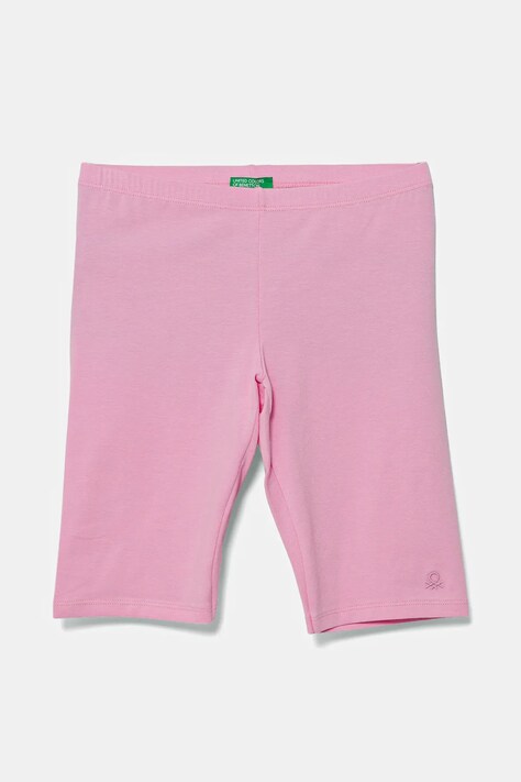United Colors of Benetton pantaloni scurți copii culoarea roz, uni, 3MT1C901D