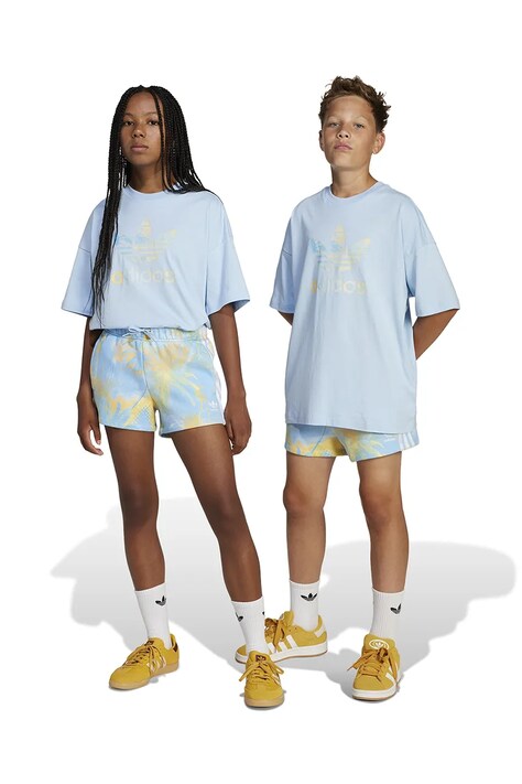 adidas Originals pantaloni scurți copii cu imprimeu, talie reglabila, JD2943