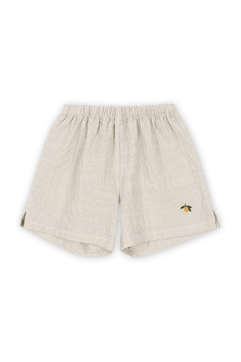 Otroške kratke hlače Konges Sløjd ELLIOT SHORTS GOTS siva barva, KS102291