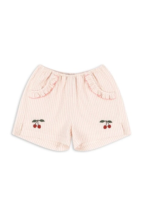 Къс панталон Konges Sløjd ELLIE FRILL SHORTS GOTS в бежово  KS103163