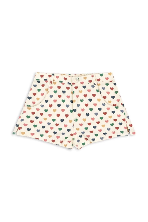 Σορτς Konges Sløjd FRANKIE MINI SHORTS GOTS χρώμα: μπεζ, KS103183