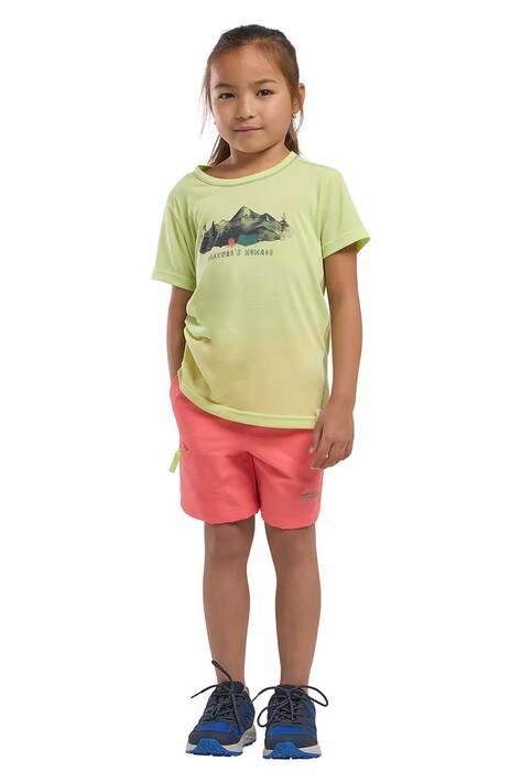 Otroške kratke hlače Jack Wolfskin TURBULENCE SHORTS K roza barva, A63685