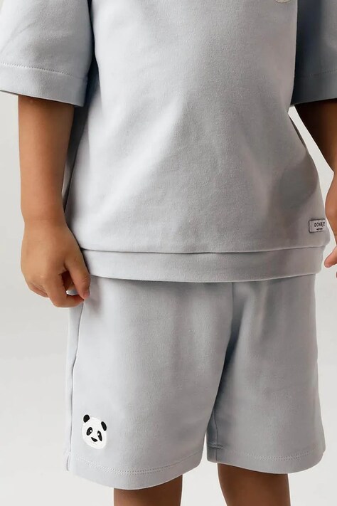 Donsje pantaloni scurți din bumbac pentru copii Ithri Shorts Panda neted, 4096003