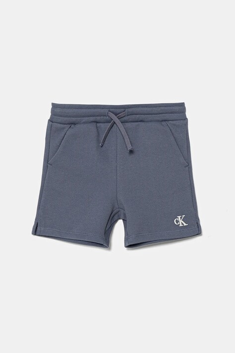 Calvin Klein Jeans pantaloni scurti copii culoarea gri, neted, IN0IN00318
