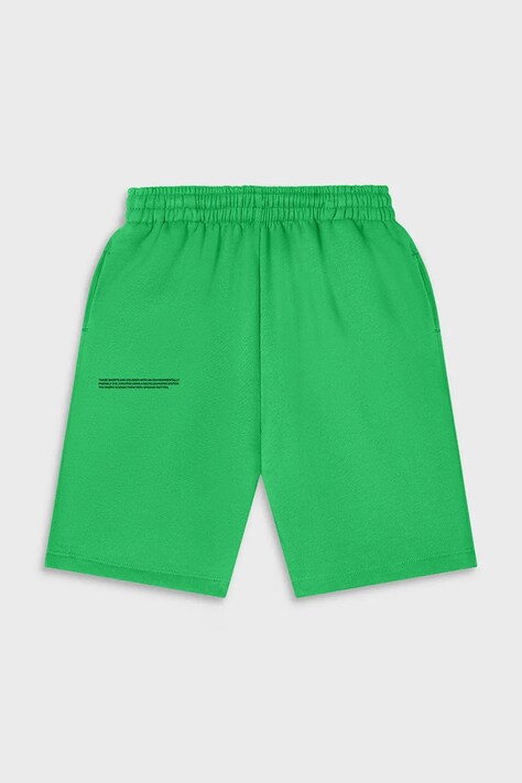 Pangaia pantaloni scurți KIDS' 365 MIDWEIGHT LONG SHORTS culoarea verde, talie reglabila, 10000425