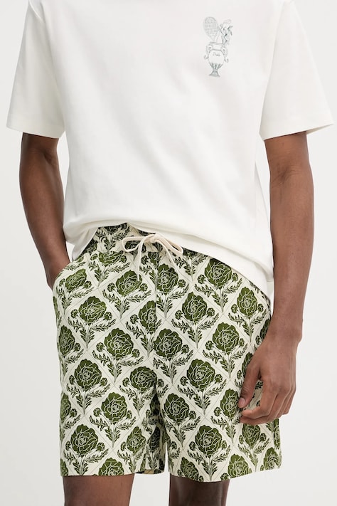 Les Deux pantaloncini in cotone colore beige LDM511067