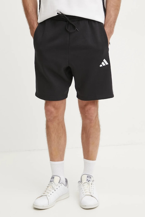 Kraťasy adidas Essentials pánské, černá barva, JD1855