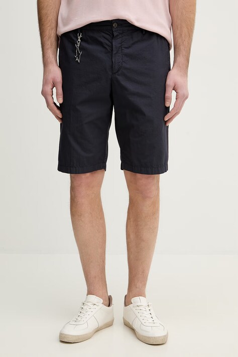Paul&Shark pantaloni scurți din bumbac bărbați, culoarea bleumarin, 25414026
