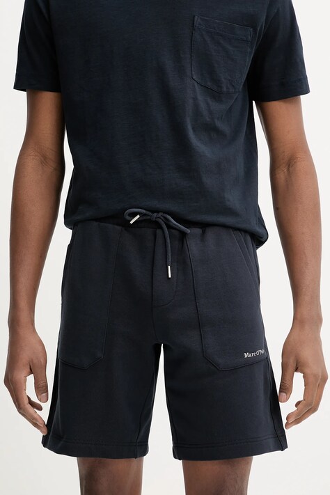 Marc O'Polo pantaloni scurti din bumbac barbati, culoarea albastru marin, 523402417010