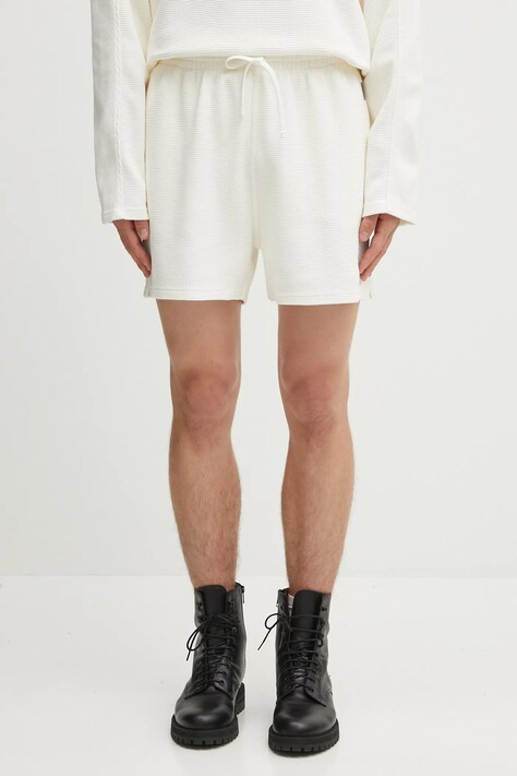 Represent szorty bawełniane Waffle Shorts męskie kolor beżowy MLM41207.72