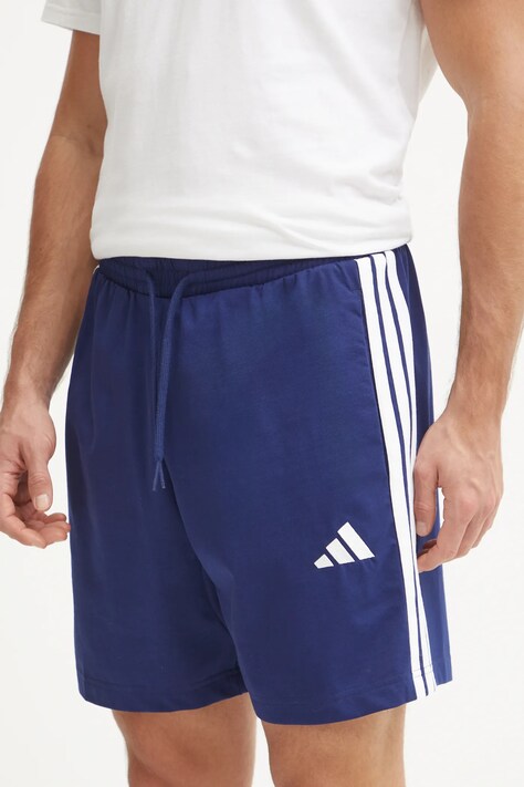 adidas pantaloni scurti Essentials barbati, culoarea albastru marin, JF3679