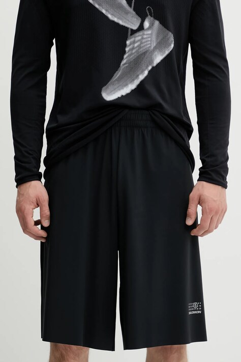 Kraťasy MM6 Maison Margiela x Salomon pánské, černá barva, SH0MU0017