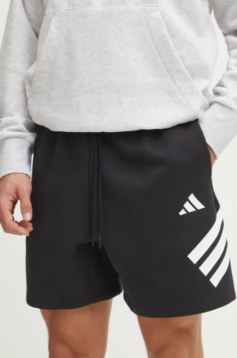 adidas pantaloni scurti Future Icons barbati, culoarea negru, JD4884