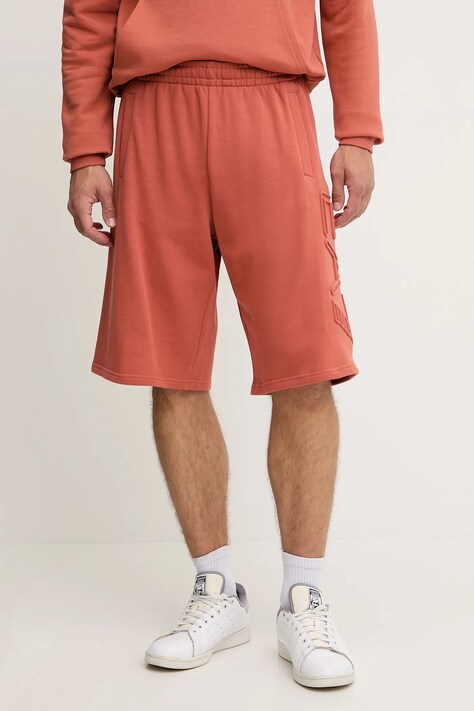EA7 Emporio Armani pantaloni scurți din bumbac culoarea portocaliu, AF10432.7M000153