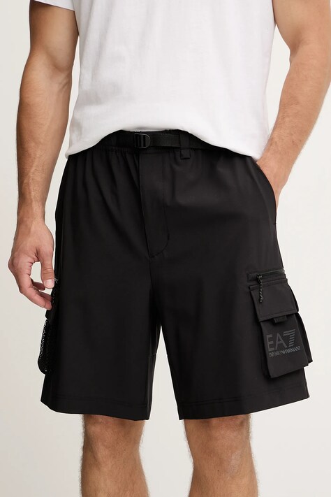 EA7 Emporio Armani szorty męskie kolor czarny AF13392.7M000135
