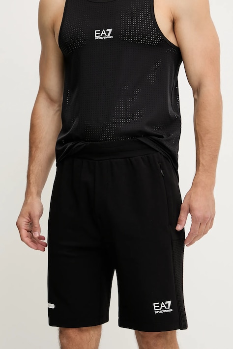 Тренировочные шорты EA7 Emporio Armani цвет чёрный AF12501.7M000128