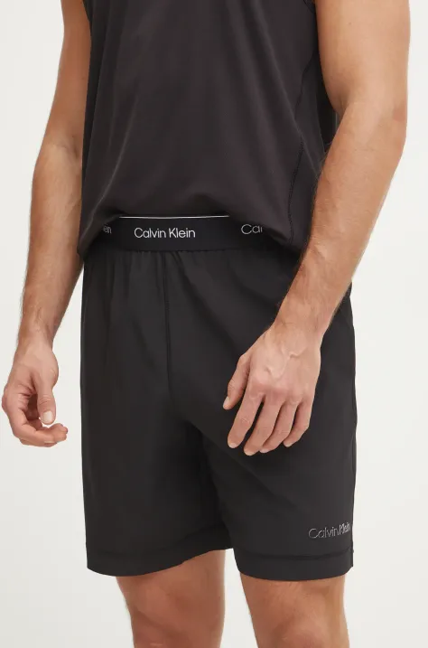 Tréninkové šortky Calvin Klein Performance černá barva, LVGMS5S835