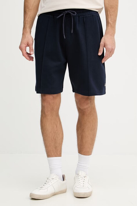 United Colors of Benetton szorty dresowe męskie bawełniane granatowe regular waist 342ZU900X
