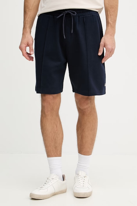 United Colors of Benetton szorty dresowe męskie bawełniane granatowe regular waist 342ZU900X