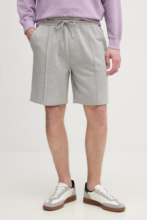 United Colors of Benetton szorty dresowe męskie bawełniane szare regular waist 342ZU900X