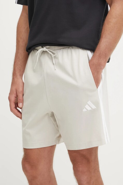 Šortky adidas Essentials pánske, béžová farba, JE6426