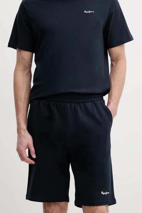Pepe Jeans pantaloni scurti din bumbac DUKE SHORTS culoarea albastru marin, PM211864