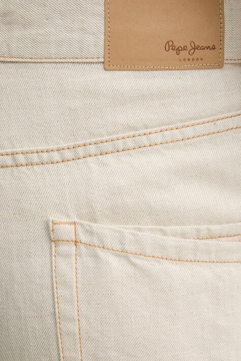 Джинсові шорти Pepe Jeans BERMUDA SHORT ECRU — SS25-SZM07L, бежевий — фото 4
