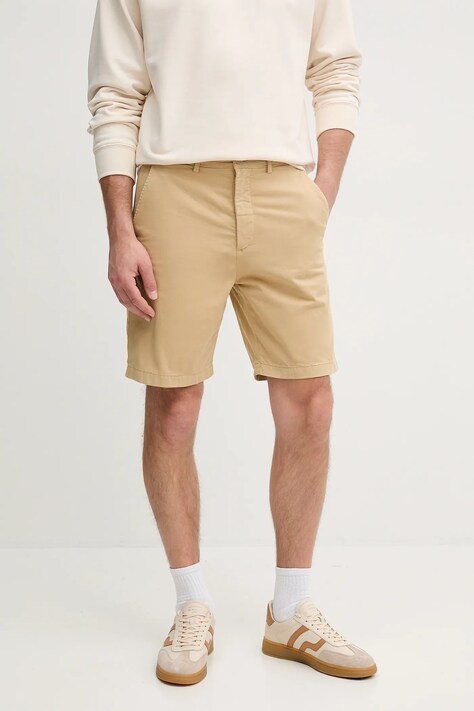 Kraťasy Pepe Jeans REGULAR CHINO SHORT pánské, béžová barva, PM801181