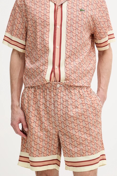 Lacoste pantaloni scurți culoarea portocaliu, GH9928