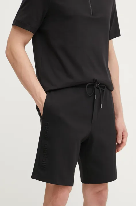 Michael Kors pantaloni scurti barbati, culoarea negru, CR552G15MF