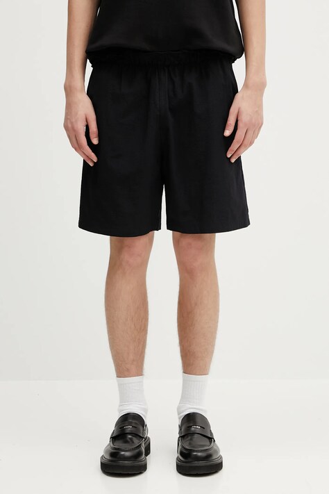 Памучен къс панталон adidas Originals Essential в черно JD2460