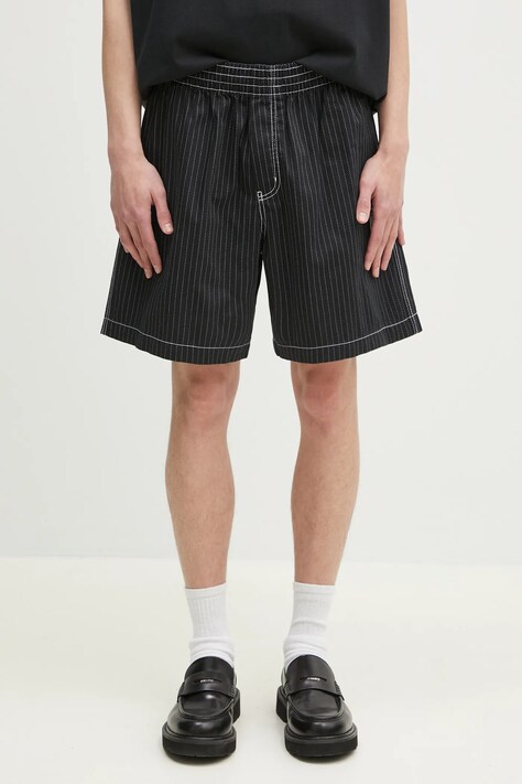 adidas Originals cotton shorts Wabash men's black color JP4491