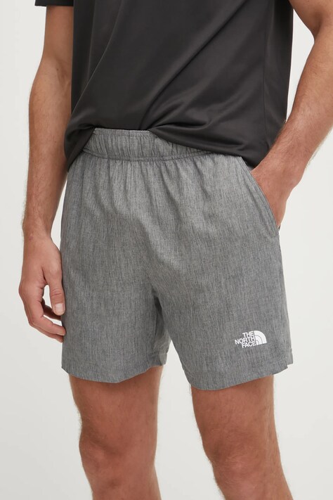 The North Face pantaloni scurti sport 24/7 barbati, culoarea gri, NF0A882DDYY1