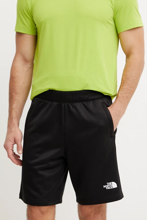 The North Face pantaloni scurți Reaxion bărbați, culoarea negru, NF0A8BETJK31